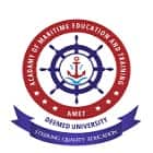 Academy of Maritime Education and Training, Kanathur Logo