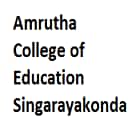 Amrutha College of Education, Singarayakonda Logo