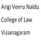 Arigi Veeru Naidu College of Law, Vizianagaram Logo