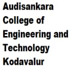 Audisankara College of Engineering and Technology, Kodavalur Logo