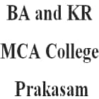 BA and KR MCA College, Prakasam Logo