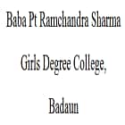 Baba Pt Ramchandra Sharma Girls Degree College, Badaun Logo