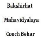 Bakshirhat Mahavidyalaya, Cooch Behar Logo