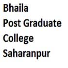 Bhaila Post Graduate College, Saharanpur Logo
