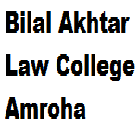 Bilal Akhtar Law College, Amroha Logo