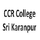 CCR College, Sri Karanpur Logo