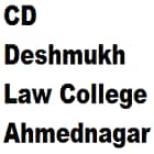 CD Deshmukh Law College, Ahmednagar Logo