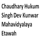 Chaudhary Hukum Singh Dev Kunwar Mahavidyalaya, Etawah Logo