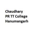 Chaudhary PR TT College, Hanumangarh Logo