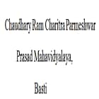 Chaudhary Ram Charitra Parmeshwar Prasad Mahavidyalaya, Basti Logo