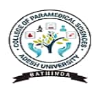 College of Paramedical Sciences, Adesh University, Bathinda Logo