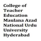 College of Teacher Education, Maulana Azad National Urdu University, Hyderabad Logo