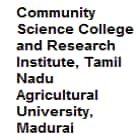 Community Science College and Research Institute, Tamil Nadu Agricultural University, Madurai Logo