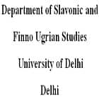 Department of Slavonic and Finno-Ugrian Studies, University of Delhi, Delhi Logo