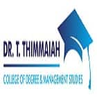 Dr T Thimmaiah College of Degree and Management Studies, KGF Logo