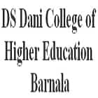DS Dani College of Higher Education, Barnala Logo