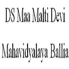 DS Maa Malti Devi Mahavidyalaya, Ballia Logo