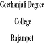 Geethanjali Degree College, Rajampet Logo