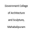 Government College of Architecture and Sculpture, Mahabalipuram Logo