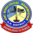 Government Degree College, Ibrahimpatnam Logo