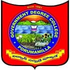 Government Degree College, Porumamilla Logo
