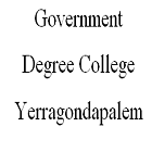 Government Degree College, Yerragondapalem Logo