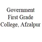 Government First Grade College, Afzalpur Logo