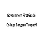 Government First Grade College, Bangaru Tirupathi Logo