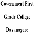 Government First Grade College, Davanagere Logo