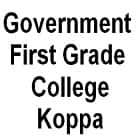 Government First Grade College, Koppa Logo