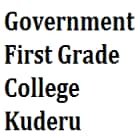 Government First Grade College, Kuderu Logo
