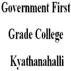 Government First Grade College, Kyathanahalli Logo