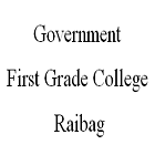 Government First Grade College, Raibag Logo