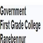 Government First Grade College, Ranebennur Logo