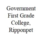 Government First Grade College, Ripponpet Logo