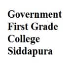 Government First Grade College, Siddapura Logo