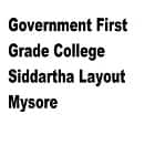 Government First Grade College Siddartha Layout, Mysore Logo