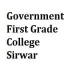 Government First Grade College, Sirwar Logo