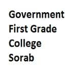 Government First Grade College, Soraba Logo