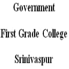 Government First Grade College, Srinivaspur Logo