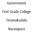 Government First Grade College, Tirumakudalu Narasipura Logo