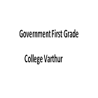 Government First Grade College, Varthur Logo
