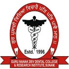 Guru Nanak Dev Dental College and Research Institute, Sunam Logo