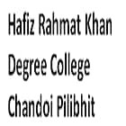 Hafiz Rahmat Khan Degree College, Chandoi, Pilibhit Logo