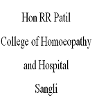 Hon RR Patil College of Homoeopathy and Hospital, Sangli Logo