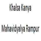 Khalsa Kanya Mahavidyalya, Rampur Logo