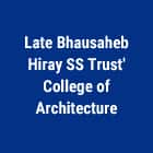 Late Bhausaheb Hiray SS Trust's, College of Architecture, Bandra Logo