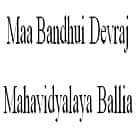 Maa Bandhui Devraj Mahavidyalaya, Ballia Logo