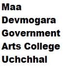 Maa Devmogara Government Arts College, Uchchhal Logo