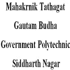 Mahakrnik Tathagat Gautam Budha Government Polytechnic, Siddharth Nagar Logo